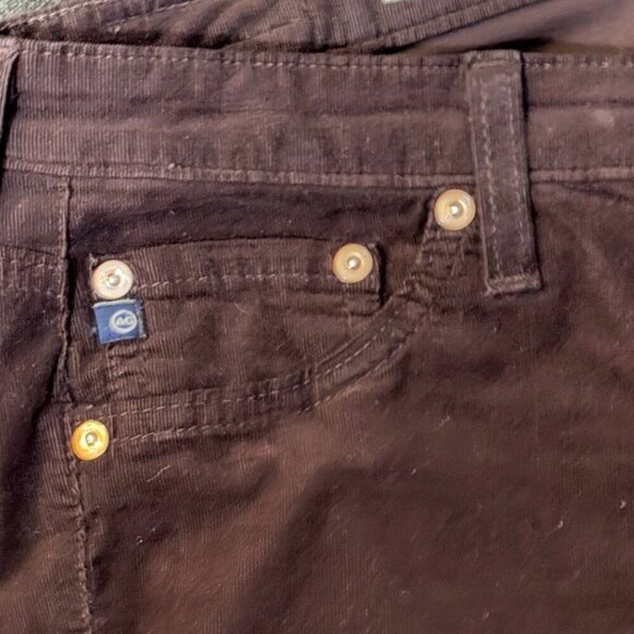 AG Adriano Goldschmied The Legging Super Skinny - Coffee Bean Corduroy Size 29R - Picture 9 of 10